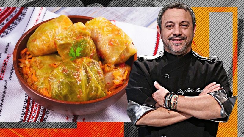 Rețeta de sarmale cu „solzișori” a lui Sorin Bontea. Ingredientul secret folosit de celebrul chef