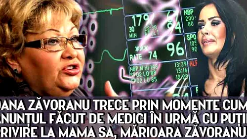 Oana Zăvoranu trece prin momente CUMPLITE. Anunţul făcut de medici în urmă cu puţin timp cu privire la mama sa, Marioara Zavoranu