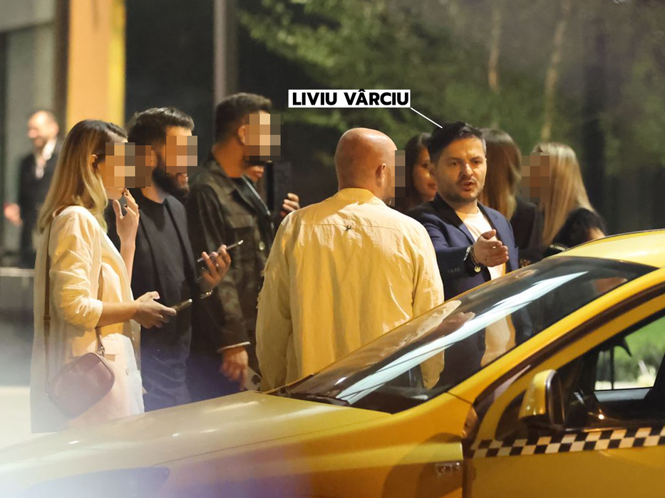 Liviu Vârciu țintește un taxi (Foto: CANCAN.RO)