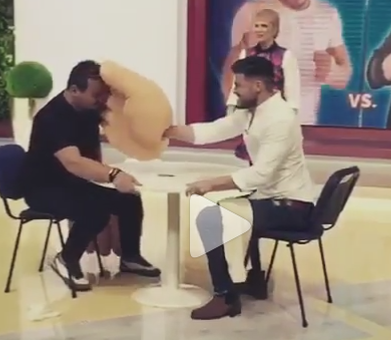 Bursucu’, lovit în direct de Victor Slav! S-a prăbuşit la pământ sub privirile lui Teo Trandafir