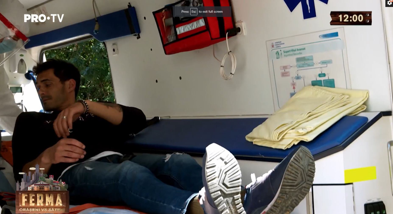 George Burcea, de urgență la spital de pe platourile de filmare de la Ferma: “Nu mai pot, cheamă să îmi facă o injecție! Mă doare, mă înțeapă”