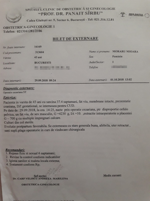 Mama unui nou-născut susține că numărul bebelușilor contaminați la maternitatea Giulești este mult mai mare