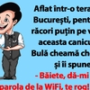 BANC | Aflat într-o terasă din București, pentru a se răcori puțin pe vremea aceasta caniculară, Bulă cheamă chelnerul și îi spune