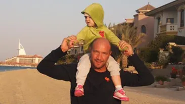 Fetita Ralucai si Walter Zenga nu a vazut niciodata zapada!  Micuta isi petrece iernile in Dubai!