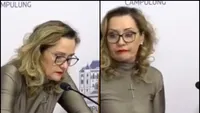 Primărița Elena Lasconi prinsă în ședința Consiliului Local în timp ce butona de zor. Edilul din Câmpulung nu și-a dezlipit degetele de tastatură