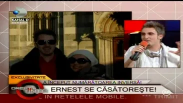 Ernest se casatoreste! Si-a cerut iubita de sotie dupa un film de groaza! Nu era un moment prielnic. Nu eram imbracat frumos