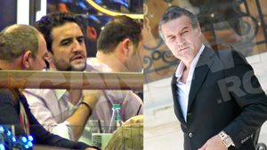 Trecatorii au inlemnit cand au trecut pe langa masa lor! "Gigi Becali", filmat in mare cinste intr-un mall!