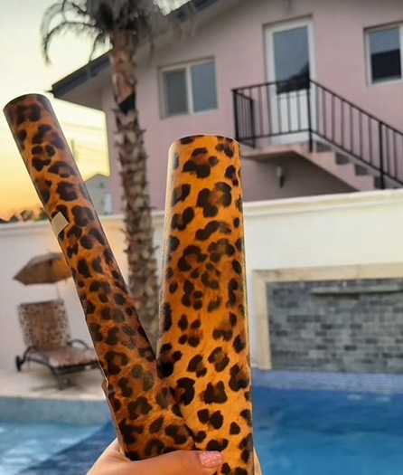 Andra Volos și-a amenajat o terasă inedită, inspirație animal print. Reacțiile internauților