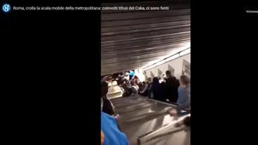 VIDEO. Zeci de răniți în Italia, după ce o scară rulantă s-a prăbușit la metroul din Roma