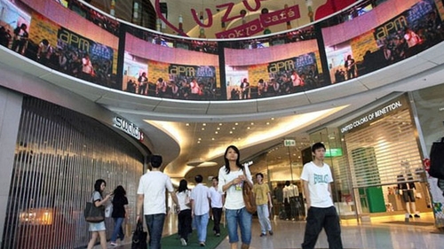 INCREDIBIL! Un MISTRET SALBATIC a cazut prin TAVANUL unui MALL! Clientii au fost ingroziti