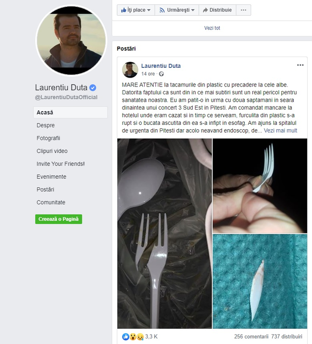 Laurențiu Duță de la 3 Sud Est, la un pas de moarte! A ajuns de urgență la spital cu hemoragie internă și esofagul perforat. Ce a pățit artistul