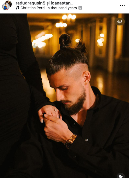 Radu Drăgușin și Ioana Stan s-au logodit! Locul de poveste în care fotbalistul de la Națională și-a cerut iubita în căsătorie