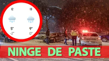 Vortex polar | Localitățile din România în care ninge de Paște, potrivit meteorologilor Accuweather