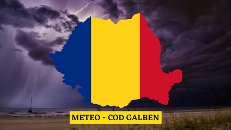 Cod galben emis de ANM: ploi, vijelii și grindină. Zonele vizate de furia intemperiilor VIDEO