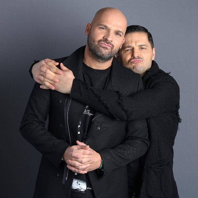Liviu Vârciu și Andrei Ștefănescu și-au jucat perfect rolurile la petrecerea de la Marriott (Foto: Instagram @liviu_varciu)