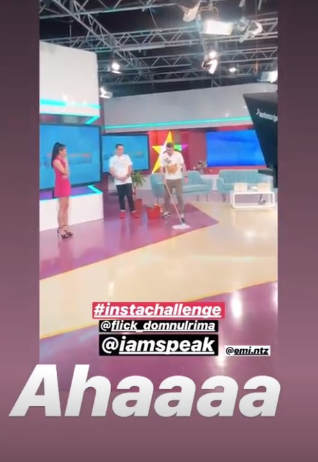 Flick, filmat în ipostaze nemaivăzute în direct la TV! A băgat mopul printre picioarele lui Nasrin Ameri și…