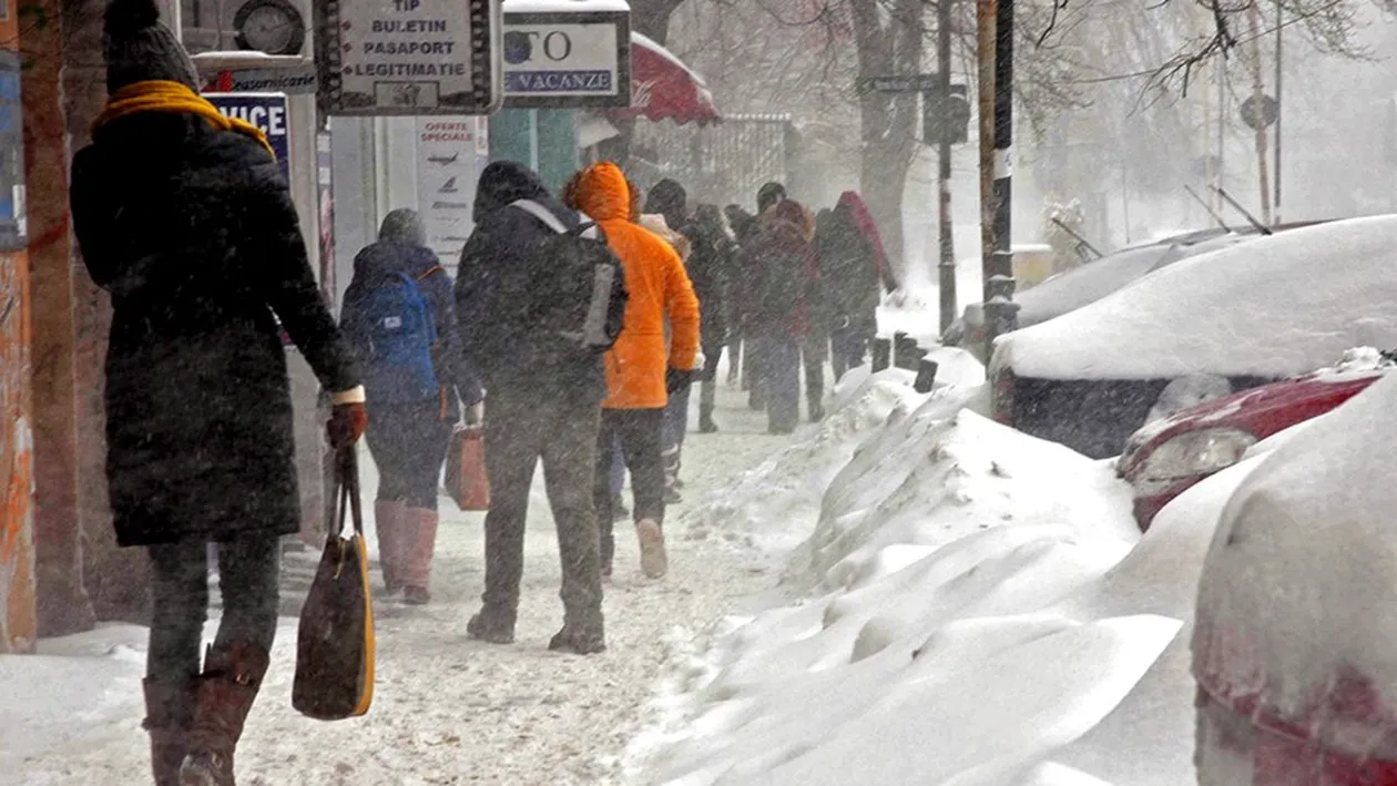 ANM anunță fenomene meteo periculoase în toată România. La ce oră începe urgia albă