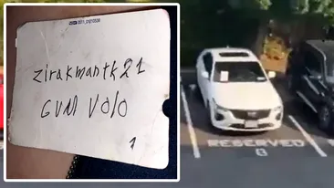 Un șofer a găsit acest mesaj ciudat pe geamul mașinii. Ce înseamnă Zirakmantk21, Gum Volo, de fapt?!