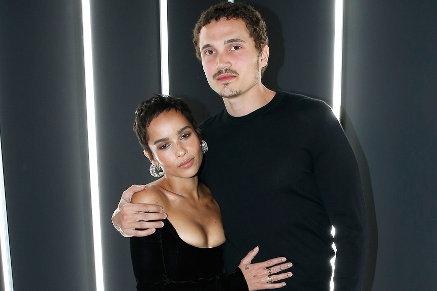 PARIS, FRANCE - JANUARY 17:  YSL Beauty Makeup Ambassadress, Zoe Kravitz and her companion actor Karl Glusman attend the "YSL Beauty Hotel" event during Paris Fashion Week Menswear Fall/Winter 2018-2019 on January 17, 2018 in Paris, France.  (Photo by Bertrand Rindoff Petroff/Getty Imagesfor YSL Beaute)