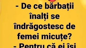 BANC | De ce bărbații înalți se îndrăgostesc de femei micuțe?