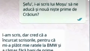 BANC | "Șefu', i-ai scris lui Moșu' să ne aducă și nouă niște prime de Crăciun?"