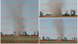 Fenomenul periculos care a apărut în Prahova, în apropiere de Mizil. Oamenii s-au speriat când au văzut tornada