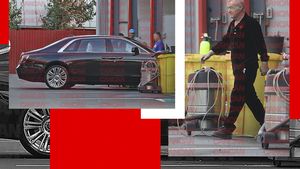 Gigi Becali, încă o apariție spectaculoasă cu Rolls-ul de 500.000 €. Angajații au stat drepți în fața lui, iar CANCAN.RO are imaginile! E "stăpân" și la spălătorie!