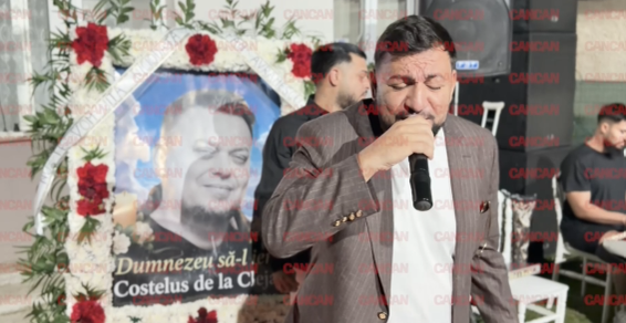 Imagini sfâșietoare de la priveghiul lui Costeluș de la Clejani. Biju a cântat melodii de jale, în timp ce familia era în lacrimi
