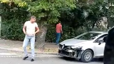 VIDEO. Cristian Boureanu, accident de mașină în centrul Bucureștiului