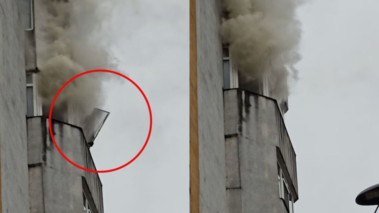 NEWS ALERT! Incendiu violent într-un apartament. Momentul în care pompierii intervin de urgență