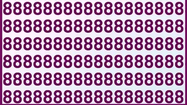 Test de inteligență | În acest șir de numere '8' se ascunde un intrus. Găsește-l 10 secunde!