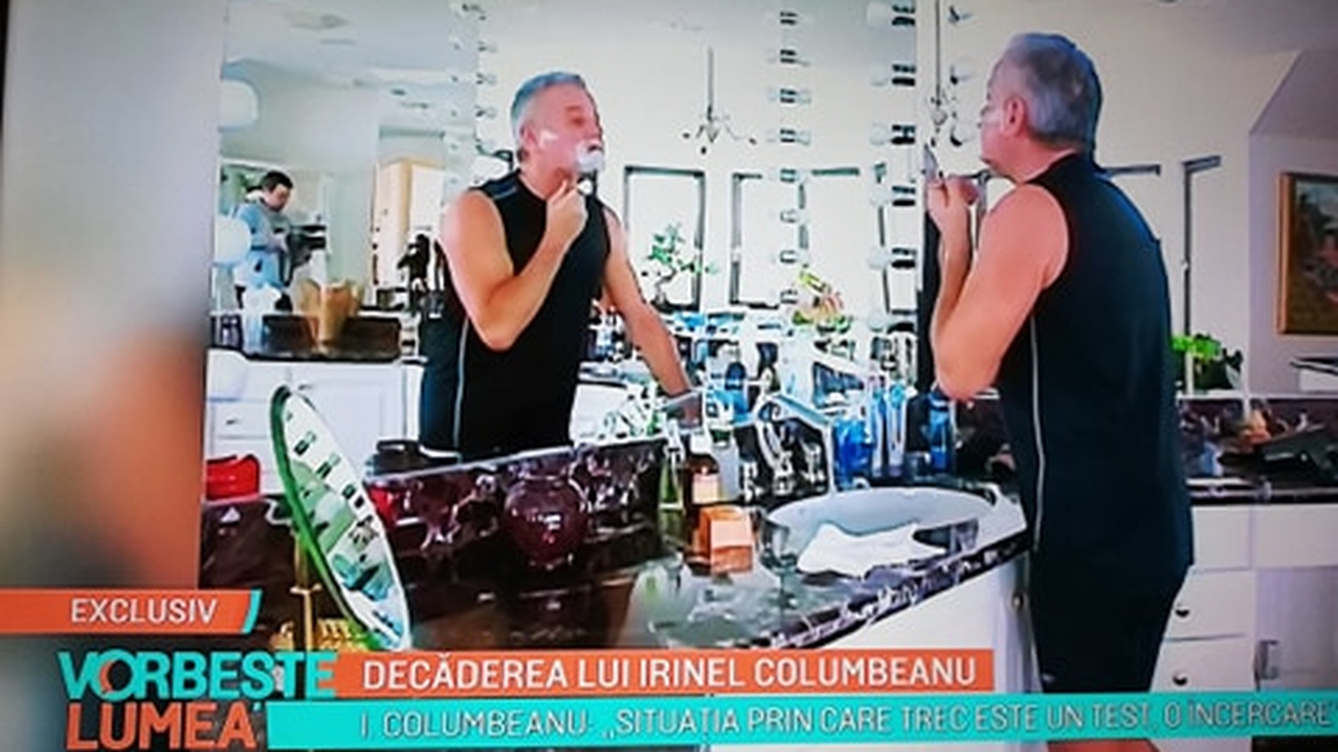 Acasă la Irinel Columbeanu: ”Mă descurc!” Baia de la Izvorani, cât apartamentul cu două camere