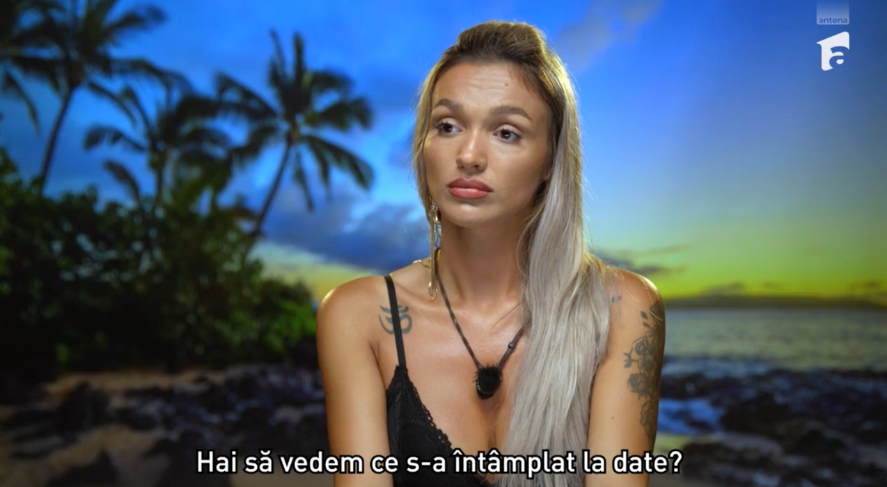 Ella, prinsă cu cioara vopsită la Insula Iubirii 2025! Nu știa că sunt camere în baie atunci când a sărit pe Teo. Cum a încercat să se scoată în fața reporteriței