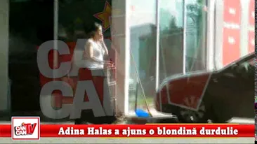 Adina Halas a ajuns o blondina durdulie