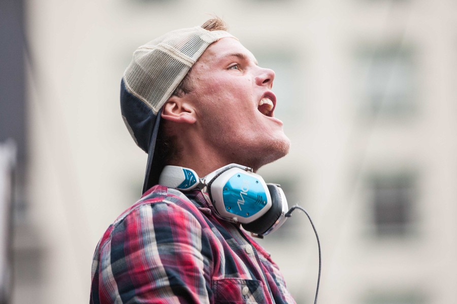 4 September 2012 - San Francisco, California - Denim & Supply Ralph Lauren and Macy's Present DJ / Producer Avicii Live at San Francisco's Union Square Park. Photo Credit: Hardy Wilson/DrewAltizerPhotography/Sipa USA (Newscom TagID: sipaphotosthree710348.jpg) [Photo via Newscom]