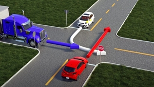 Testul rutier la care 99% dintre șoferi greșesc | Ce mașină trece prima prin intersecție?