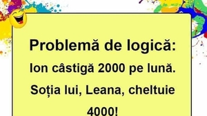 Bancul începutului de săptămână | Problemă de logică