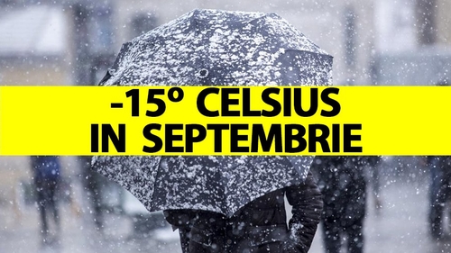 Cea mai friguroasă lună septembrie din România: minus 15 grade Celsius și ninsoare abundentă