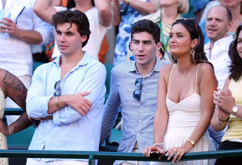 Benjamin Heynold (stânga) în prima zi a Campionatului Wimbledon 2025. Foto: Profimedia