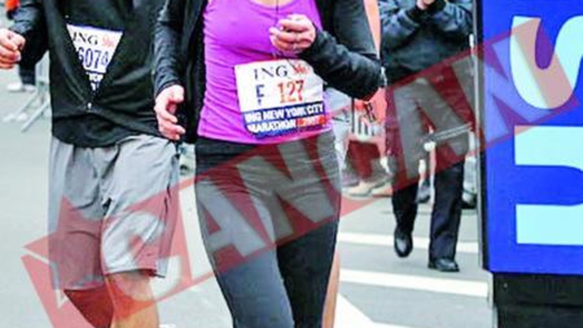 Katie Holmes, la maratonul de la New York