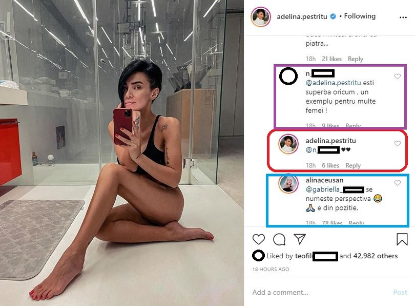 Adelina Pestrițu, criticată după ce postat o fotografie în care apare în lenjerie intimă: “Ți-ai lungit atât de mult picioarele în Photoshop”. Replica savuroasă a fostei prezentatoare de la Kanal D