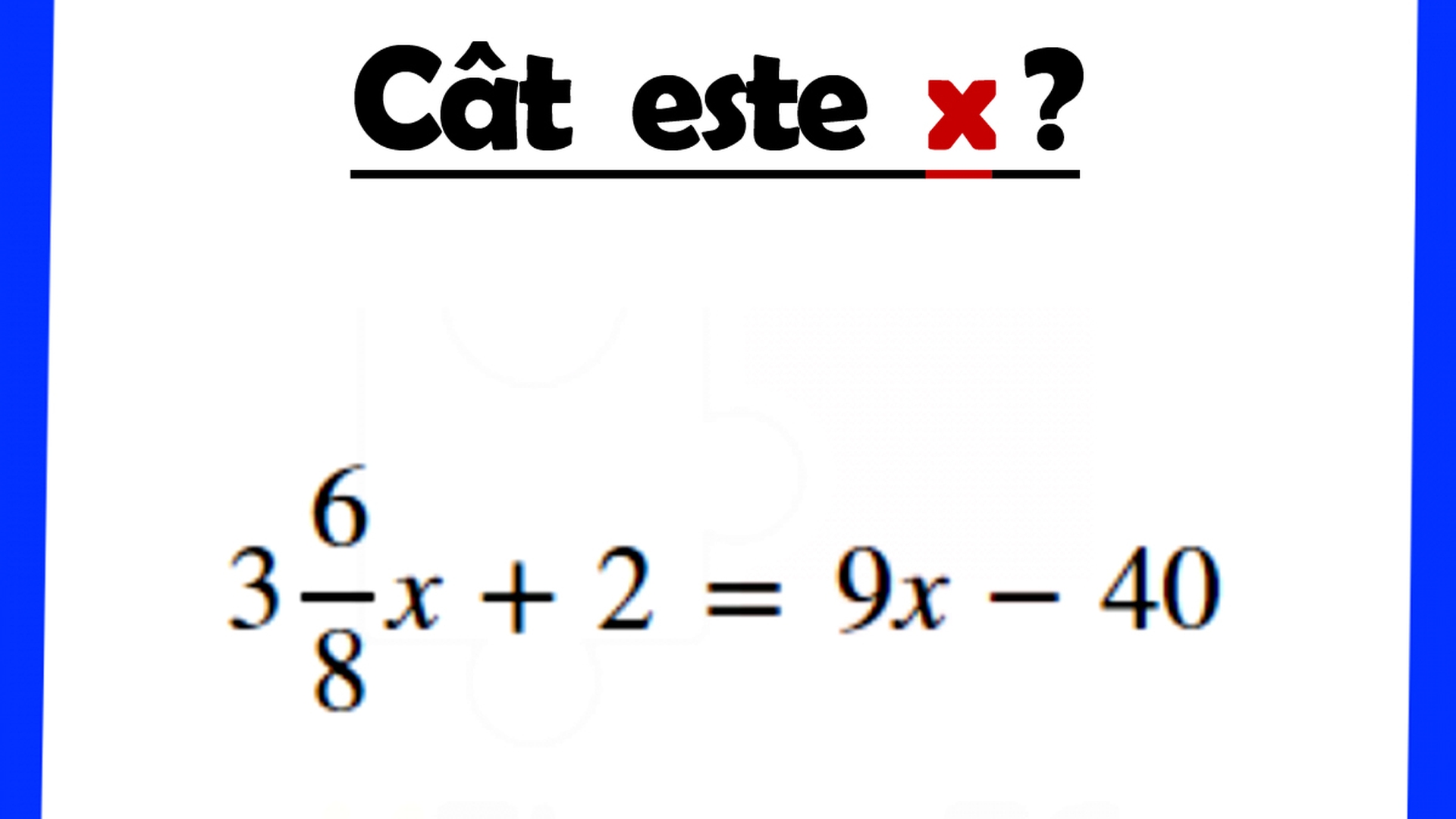 Test IQ de algebră | Cât este X în ecuația din imagine?! 999 din 1.000 de oameni dau răspunsul greșit