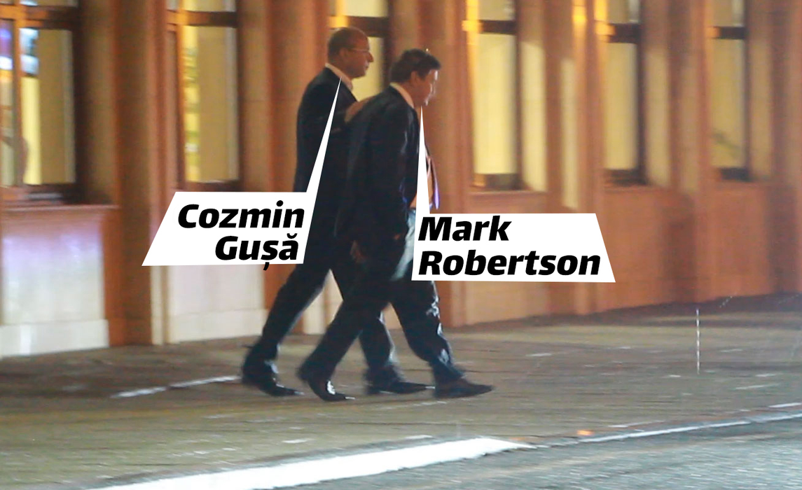 Cozmin Guță și Mark Robertson sunt buni prieteni