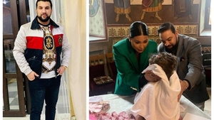 FOTO. Tzancă Uraganu, botez împărătesc pentru fetița lui. Nașii Florin Salam și Roxana Dobre au fost la înălțimea evenimentului