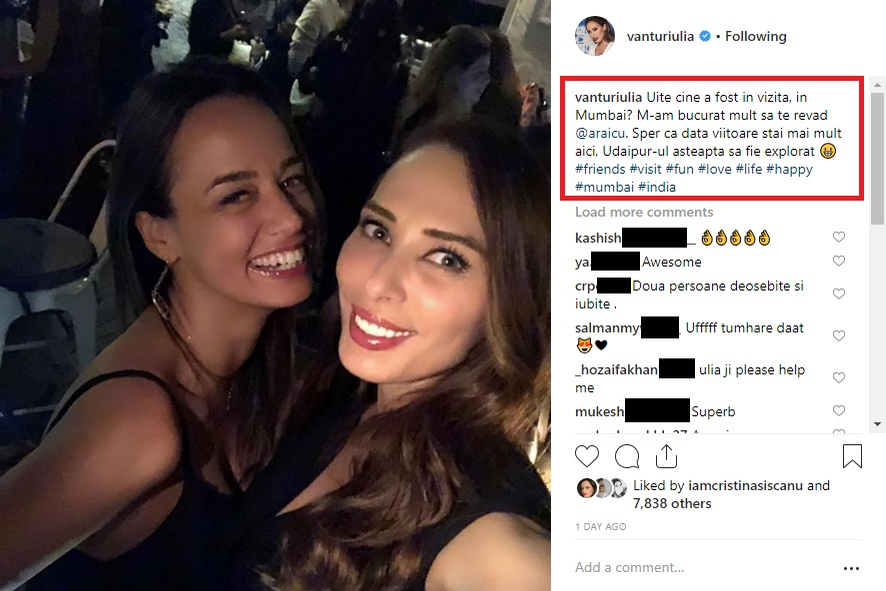 Informații-bombă despre relația dintre Iulia Vântur și Salman Khan! “Acesta e motivul pentru care nu s-a căsătorit cu ea”