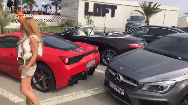 Pentru 100 de lei, Gunata şi-a lăsat maşina luxoasă ”la botul calului”