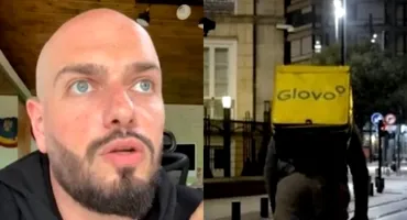 BRomania a comandat un buchet de 101 trandafiri prin Glovo. IREAL ce i-a adus curierul, de fapt: ”Ce e de făcut în situația asta?!”