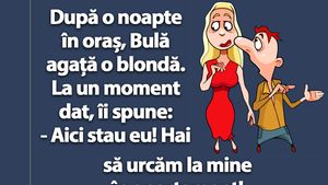 BANC | Bulă agață o blondă: "Hai să urcăm la mine în apartament!"