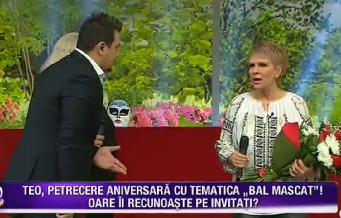 Aniversarea cu invitaţi mascaţi a făcut-o pe TEO TRANDAFIR să se dea de gol în privinţa unui talent ascuns!