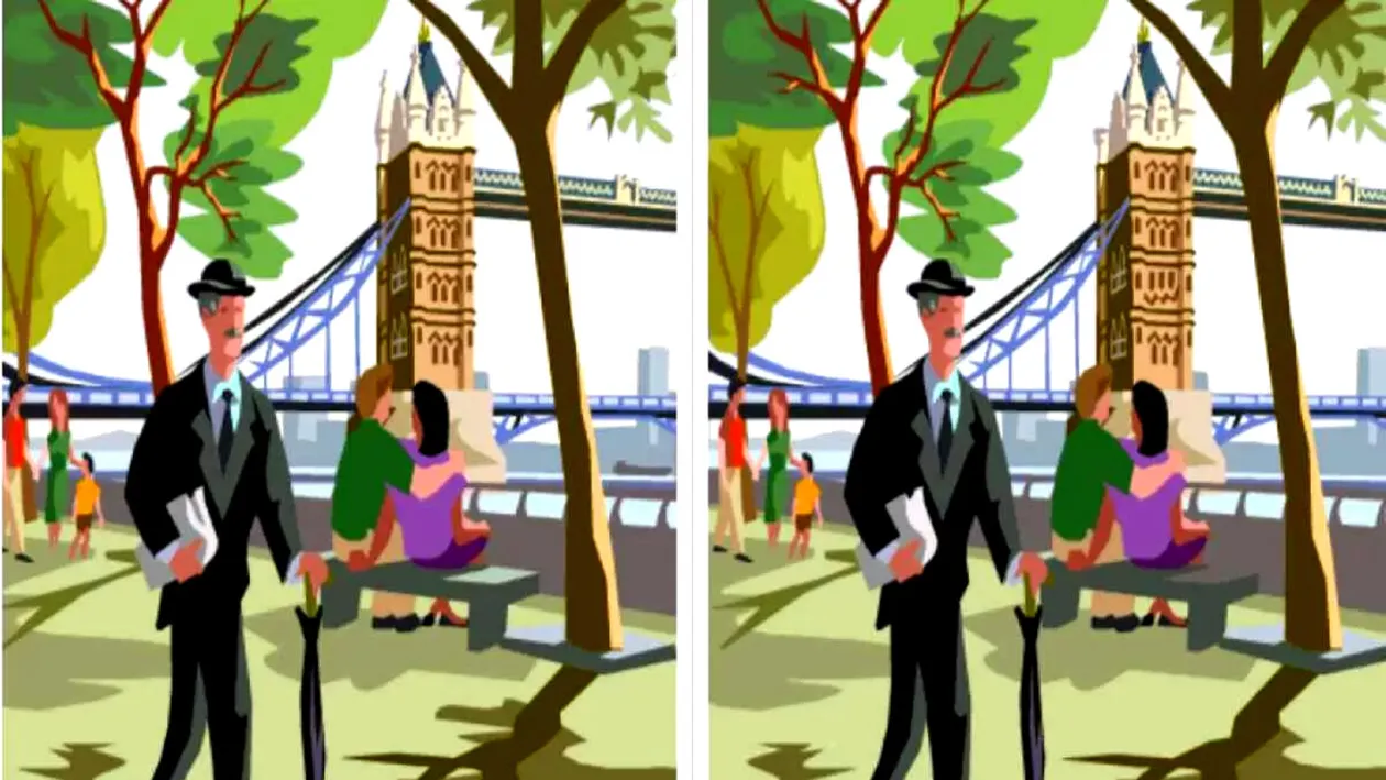 TEST IQ | Găsește toate diferențele dintre aceste 2 imagini! Dacă o faci în 27 de secunde, ești un geniu